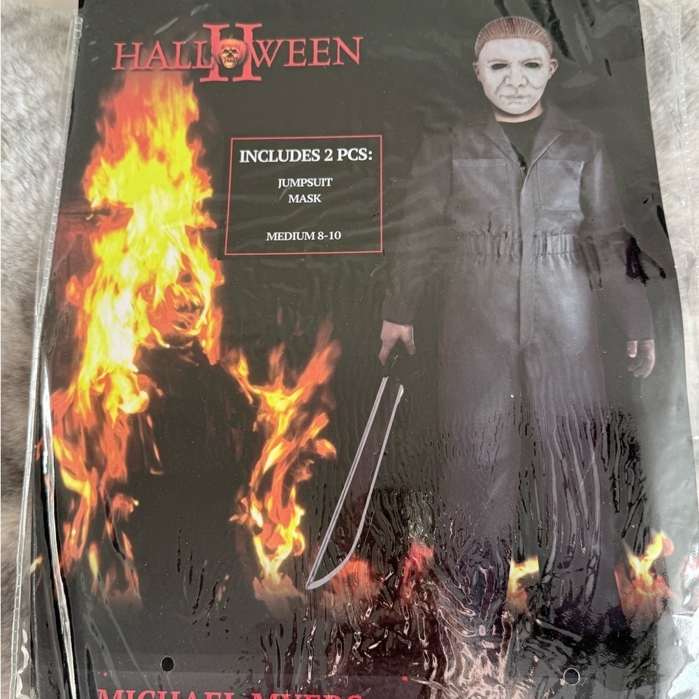 Michael Myers Halloween II Costume – Size Medium (8-10), Jumpsuit & Mask